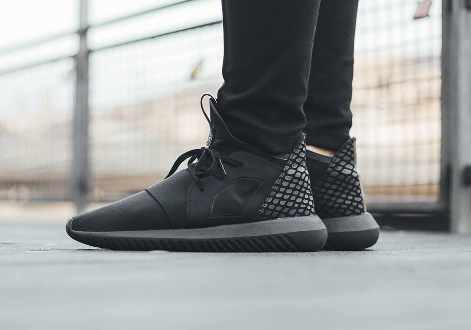 adidas tubular on feet